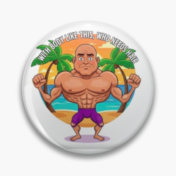 Item preview, Bald bodybuilder designed and sold by AP Design Images.