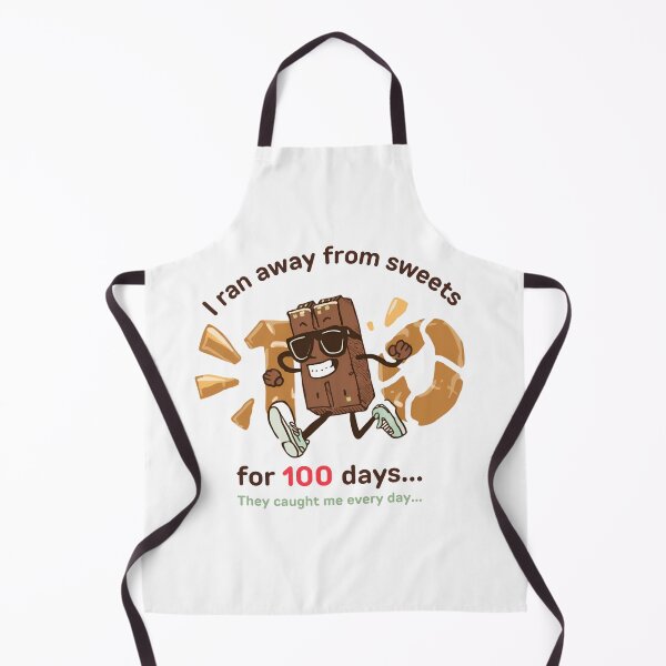 Item preview, I Ran Away From Sweets for 100 Days – Funny Diet Humor Shirt designed and sold by GigaFactory.