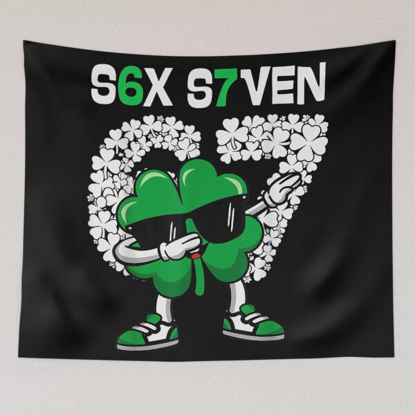 Item preview, Cool Shamrock Dabbing Lucky Six Seven St Patricks Day Kids Gift designed and sold by JolinChinn.