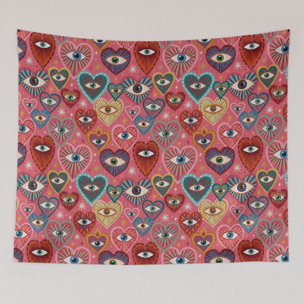 Item preview, Mystical Heart Eye Pattern — Sacred Heart Tarot Aesthetic designed and sold by HotFluff.