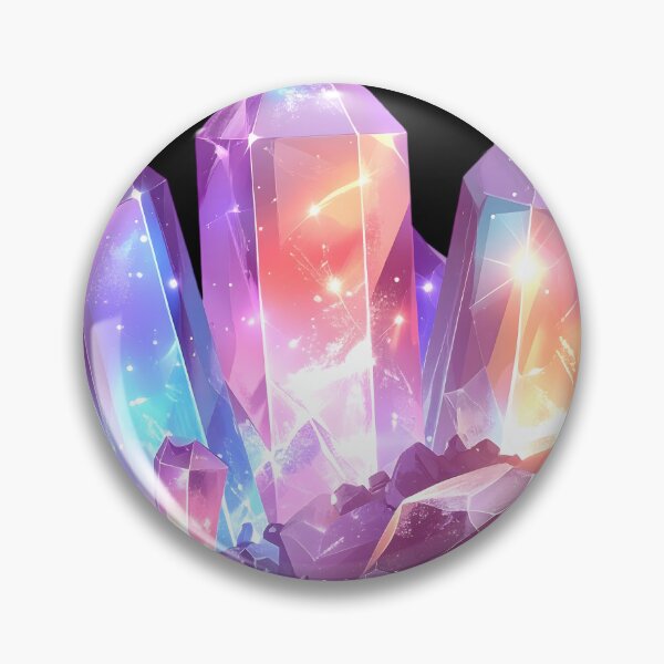 Item preview, Luminous Purple Nebula Crystal Cluster Art designed and sold by CrystalVanta.