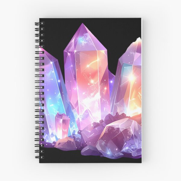 Item preview, Luminous Purple Nebula Crystal Cluster Art designed and sold by CrystalVanta.