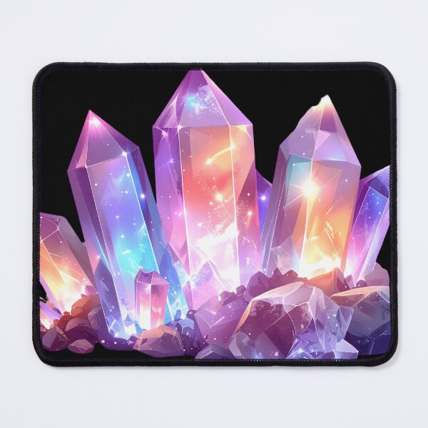 Item preview, Luminous Purple Nebula Crystal Cluster Art designed and sold by CrystalVanta.