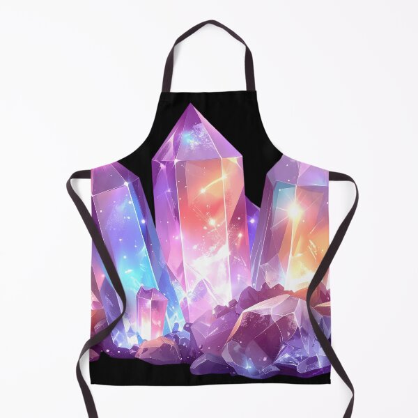 Item preview, Luminous Purple Nebula Crystal Cluster Art designed and sold by CrystalVanta.