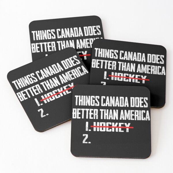 Item preview, Things Canada Does Better Than America Funny Ice Hockey Sports Meme designed and sold by JolinChinn.