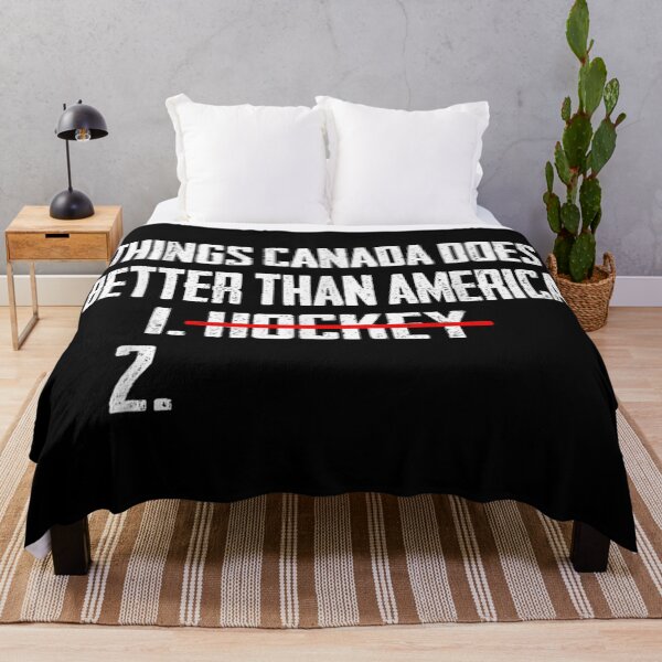 Item preview, Things Canada Does Better Than America Funny Ice Hockey Sports Meme designed and sold by JolinChinn.