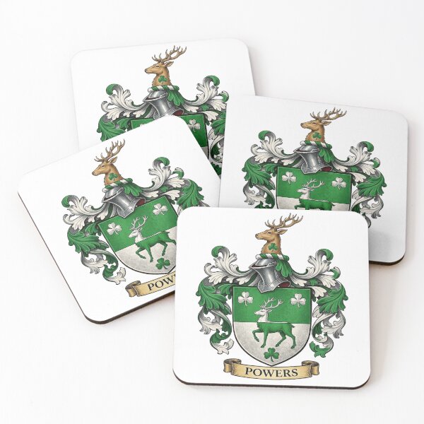 Item preview, The Powers Family Coat of Arms designed and sold by BagTown Clans.