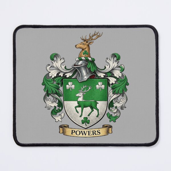Item preview, The Powers Family Coat of Arms designed and sold by BagTown Clans.