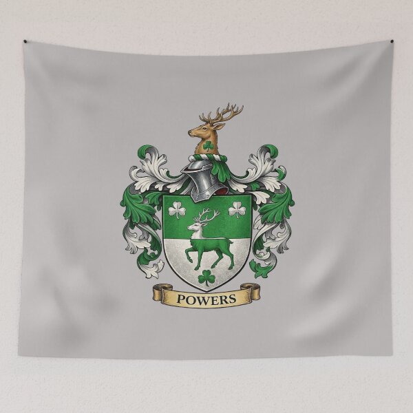 Item preview, The Powers Family Coat of Arms designed and sold by BagTown Clans.