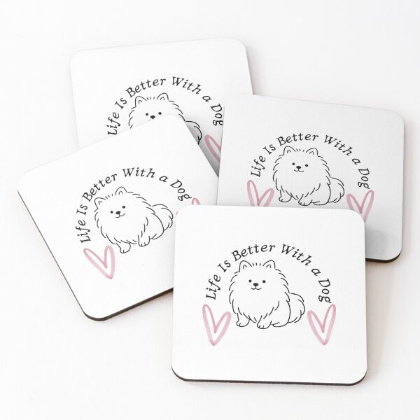 Item preview, Life Is Better With a Dog – Minimal Aesthetic Dog Lover Quote Design designed and sold by SWETA HALDER.