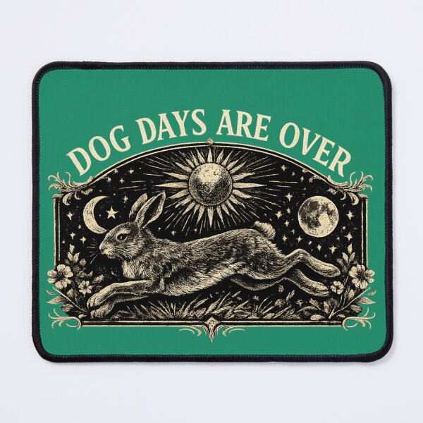 Item preview, Dog Days Are Over Shirt – Vintage Running Hare Celestial Art – Witchy Indie Rock Aesthetic – Gothic Tarot Style Tee designed and sold by Cyryl11.