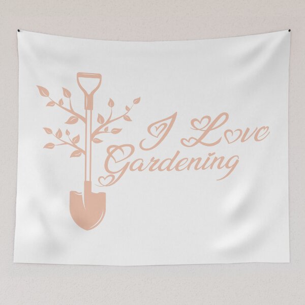 Item preview, I Love Gardening Cute Botanical Shovel Art designed and sold by SP Motif.