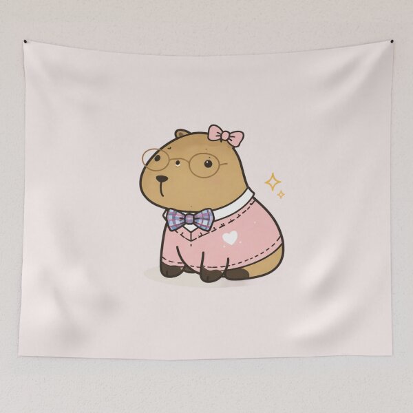 Item preview, Preppy Capybara designed and sold by Planetporridge.