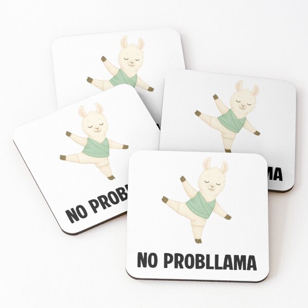 Item preview, No Probllama – Funny Llama Poster Cute Animal Pun Design designed and sold by EVESTUDIOART.