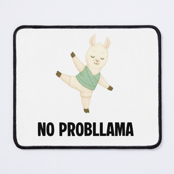 Item preview, No Probllama – Funny Llama Poster Cute Animal Pun Design designed and sold by EVESTUDIOART.