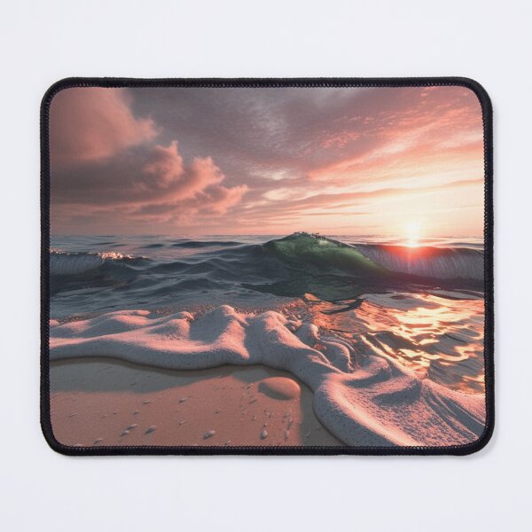 Item preview, Ocean Sunset Wall Art Print – Serene Beach Sunset Seascape Decor for Coastal Home designed and sold by SKULLARTISTRY.