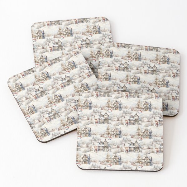 Item preview, Vintage Winter Wonderland Christmas Pattern designed and sold by LouieVanille.