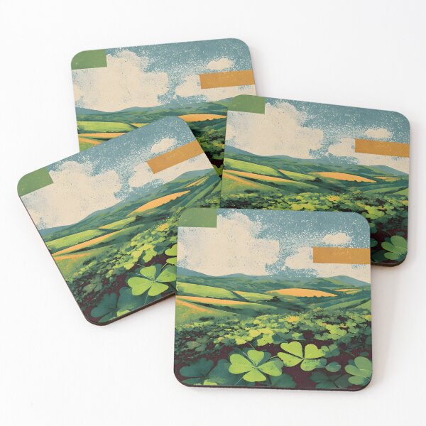 Item preview, Irish Countryside with Shamrock Field designed and sold by Koalangel.