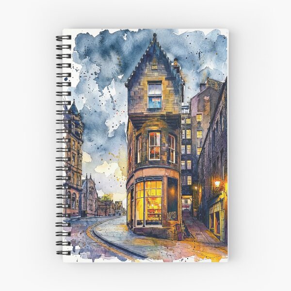 Item preview, Cockburn St, Edinburgh, Scotland Watercolour designed and sold by davidelder.