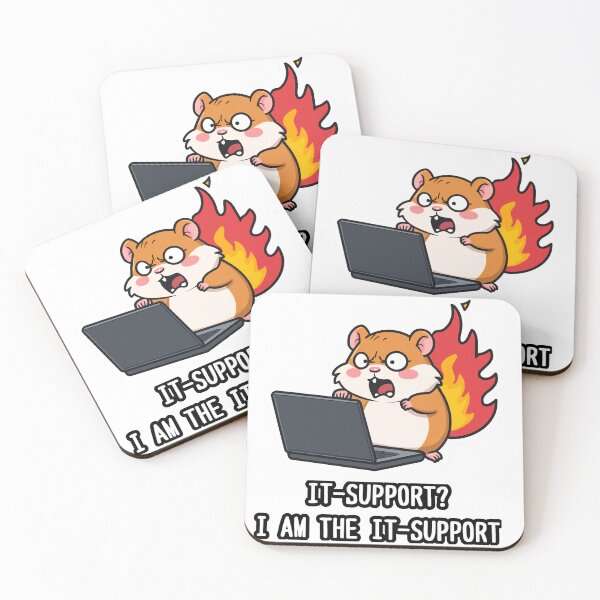Item preview, ​I AM THE IT SUPPORT - Panic Hamster designed and sold by Samakru.
