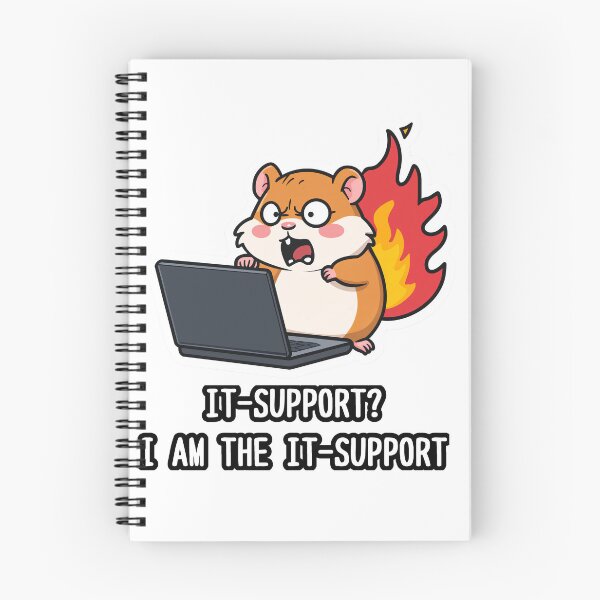 Item preview, ​I AM THE IT SUPPORT - Panic Hamster designed and sold by Samakru.