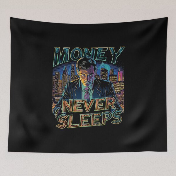 Item preview, Money Never Sleeps designed and sold by KapiPrint.