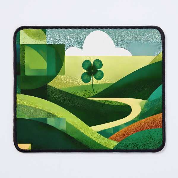 Item preview, Green Hills and Shamrock Illustration designed and sold by Koalangel.
