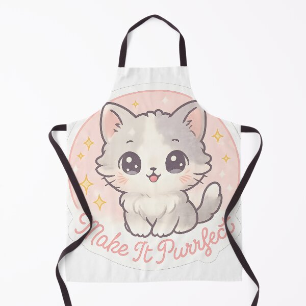 Item preview, Cute Gray Kitten with Big Eyes – “Make It Purrfect” Sweet Cat Design designed and sold by Cat-astrophes.
