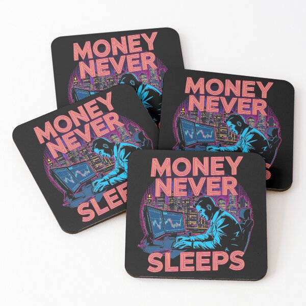 Item preview, Money Never Sleeps designed and sold by KapiPrint.