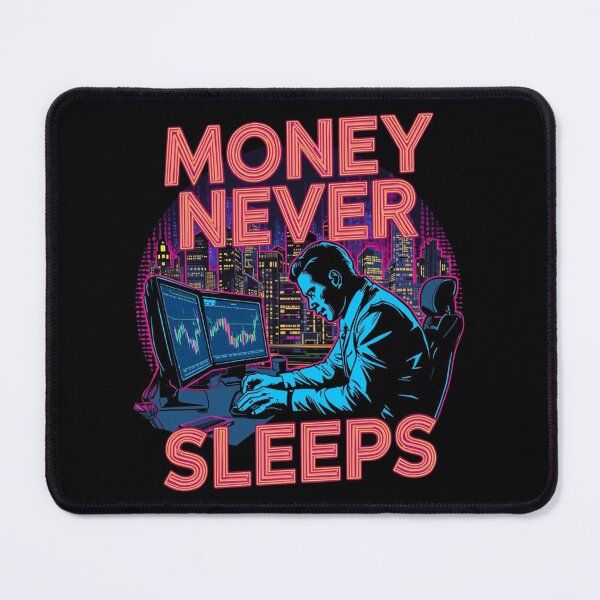 Item preview, Money Never Sleeps designed and sold by KapiPrint.