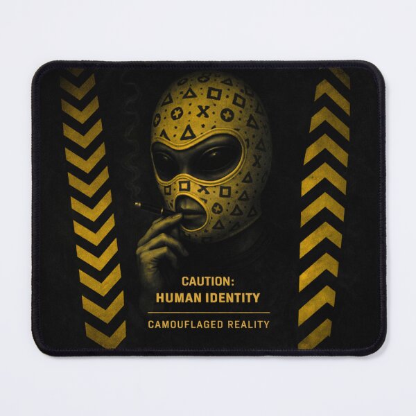 Item preview, Caution Human Identity Concept designed and sold by ZeloraArt.