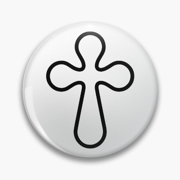 Item preview, Christian Cross Line Art Minimal Faith Symbol designed and sold by stylishdzign.