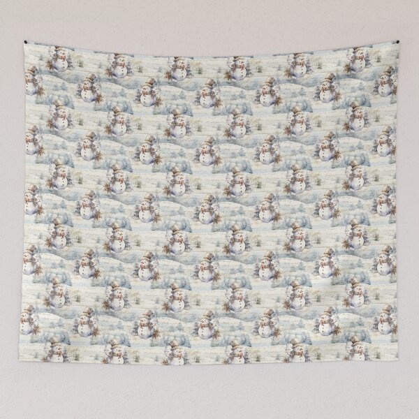 Item preview, Vintage Winter Wonderland Christmas Pattern designed and sold by LouieVanille.