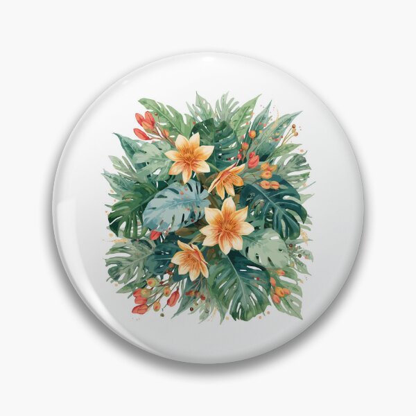 Item preview, Blooming Variegata: A Vibrant Watercolor Botanical Symphony designed and sold by GreenBotanist.