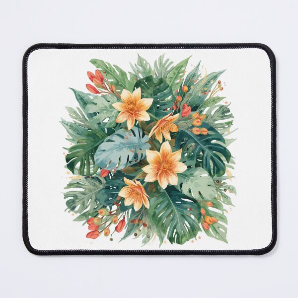 Item preview, Blooming Variegata: A Vibrant Watercolor Botanical Symphony designed and sold by GreenBotanist.