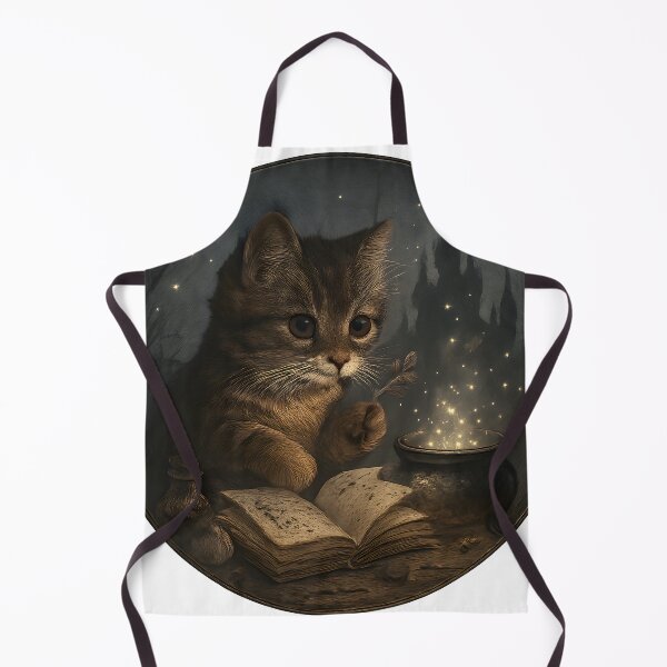 Item preview, Magical Cat Brewing Spells – Fantasy Wizard Cat Illustration designed and sold by Cat-astrophes.