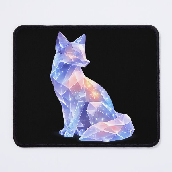 Item preview, Geometric Crystal Fox Astral Spirit Animal designed and sold by CrystalVanta.