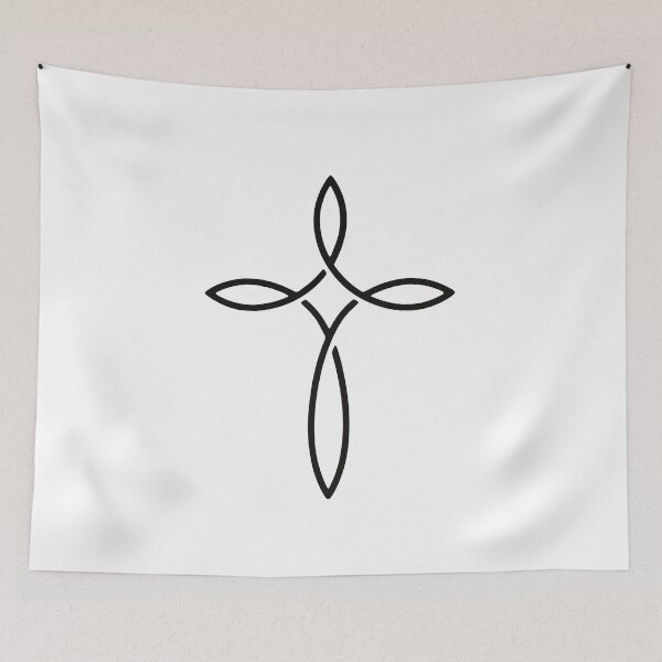 Item preview, Minimalist Black Cross Christian Faith  designed and sold by stylishdzign.
