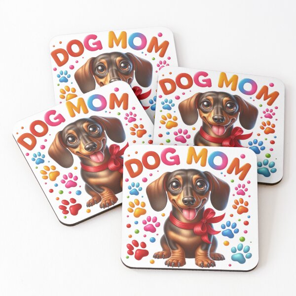 Item preview, Cute Puppy Mom, Funny Dog Mother, Cartoon Puppy Mom, Colorful Dog Mother. designed and sold by gabrielakrall.
