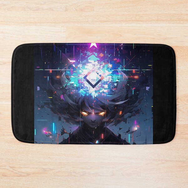 Item preview, Cyberpunk Anime Character with Glowing Eyes designed and sold by ChiqueAvenue.