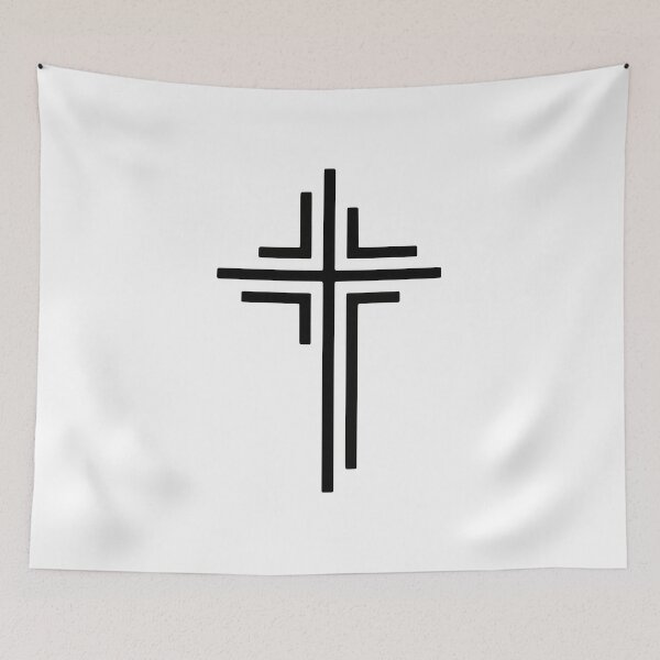 Item preview, Minimal Religious Cross Christian Faith Art designed and sold by stylishdzign.