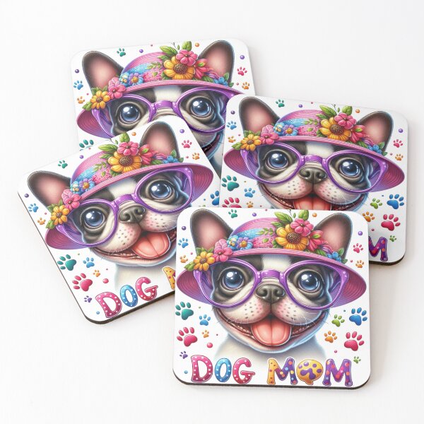 Item preview, Cute Puppy Mom, Funny Dog Mother, Cartoon Puppy Mom, Colorful Dog Mother. designed and sold by gabrielakrall.