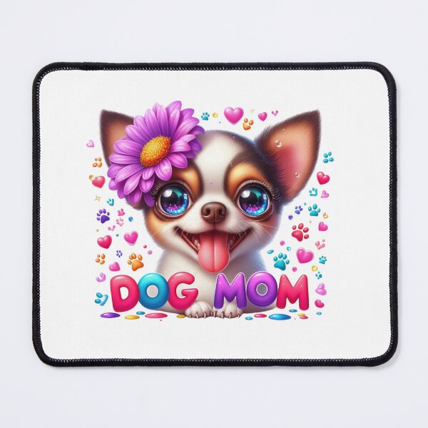 Item preview, Cute Puppy Mom, Funny Dog Mother, Cartoon Puppy Mom, Colorful Dog Mother. designed and sold by gabrielakrall.