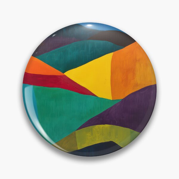 Item preview, Original Paintings by Etel Adnan, Etel Adnan Color Landscape Art designed and sold by OilArtLittle.
