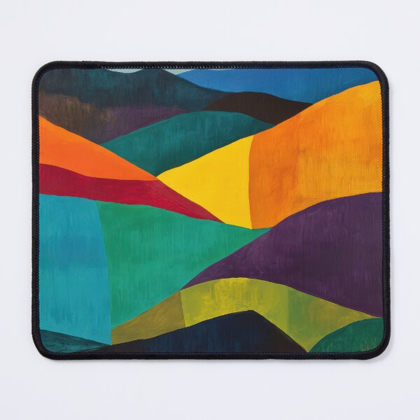 Item preview, Original Paintings by Etel Adnan, Etel Adnan Color Landscape Art designed and sold by OilArtLittle.