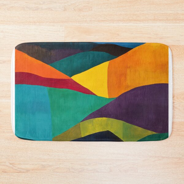 Item preview, Original Paintings by Etel Adnan, Etel Adnan Color Landscape Art designed and sold by OilArtLittle.