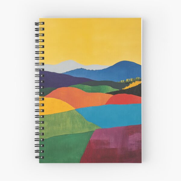 Item preview, Original Paintings by Etel Adnan, Etel Adnan Color Landscape Art designed and sold by OilArtLittle.