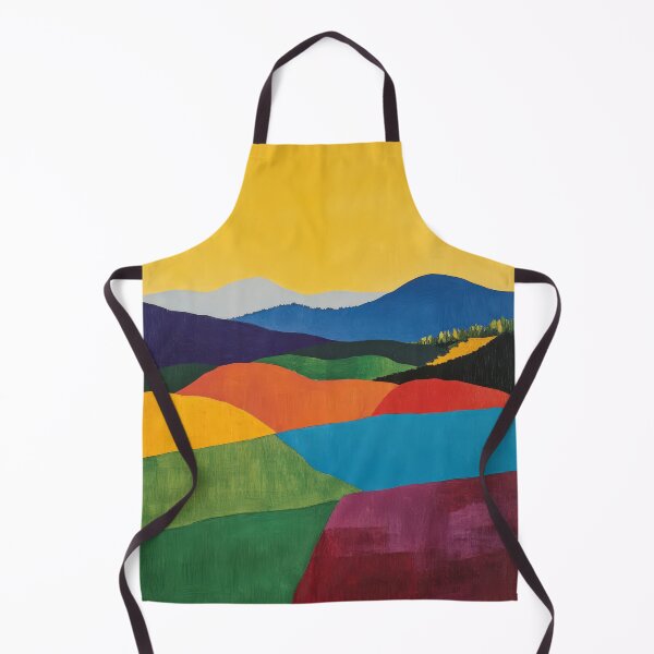Item preview, Original Paintings by Etel Adnan, Etel Adnan Color Landscape Art designed and sold by OilArtLittle.