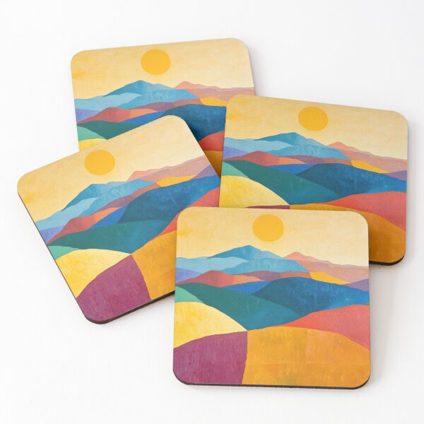 Item preview, Original Paintings by Etel Adnan, Etel Adnan Color Landscape Art designed and sold by OilArtLittle.