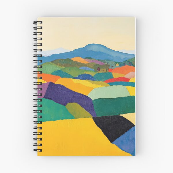 Item preview, Original Paintings by Etel Adnan, Etel Adnan Color Landscape Art designed and sold by OilArtLittle.
